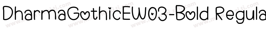 DharmaGothicEW03-Bold Regular字体转换